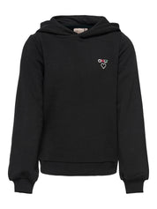 Hoodie mit Logostick - Black/MULTICOL LOGO - Schwarz