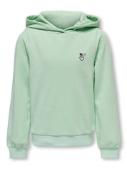 Hoodie mit Logostick - Mist Green/MULTICOL LOGO - Grün