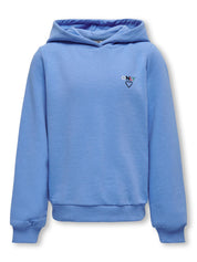 Hoodie mit Logostick - Provence/MULTICOL LOGO - Blau