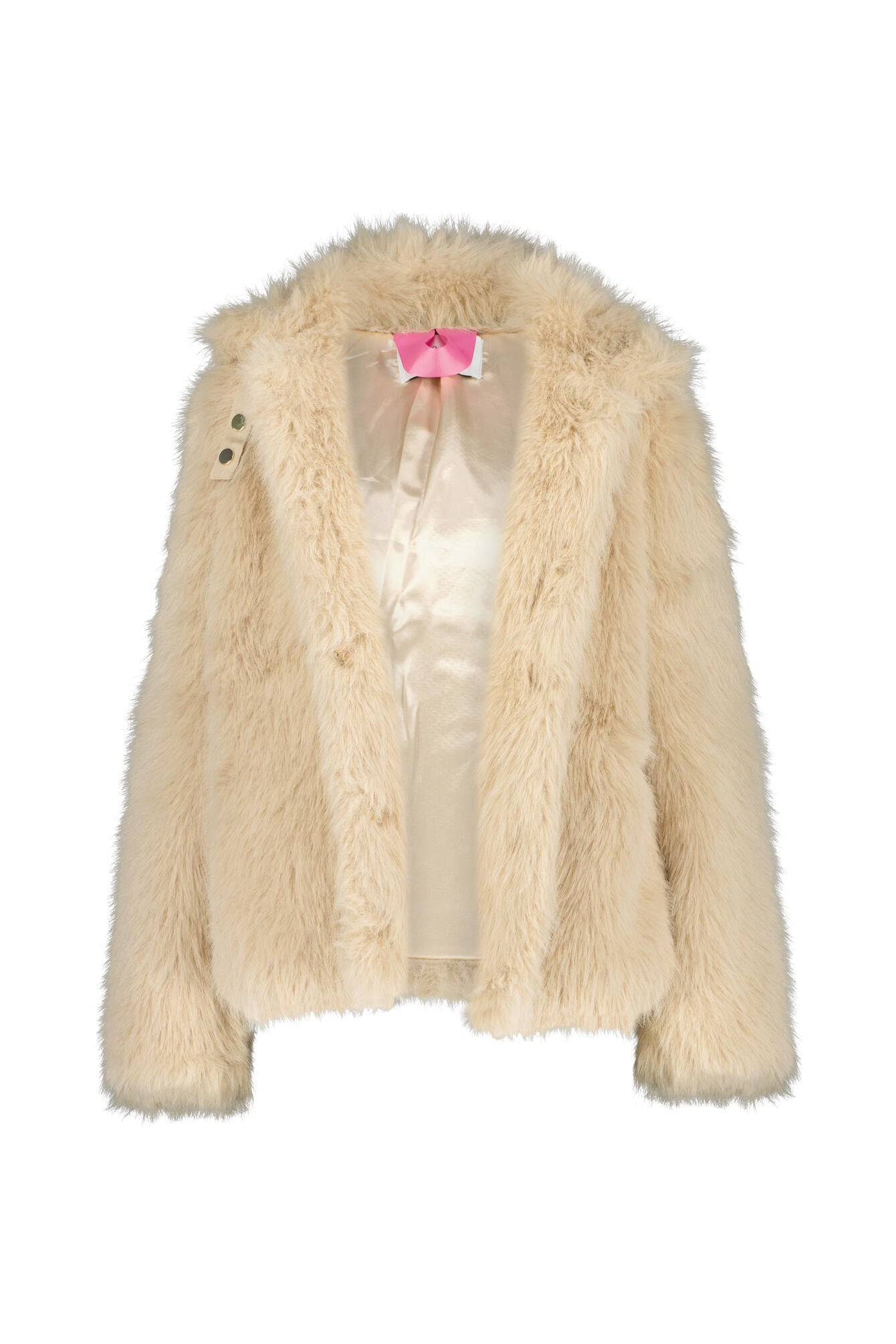 Übergangsjacke in Pelz-Optik - 5543 - Beige