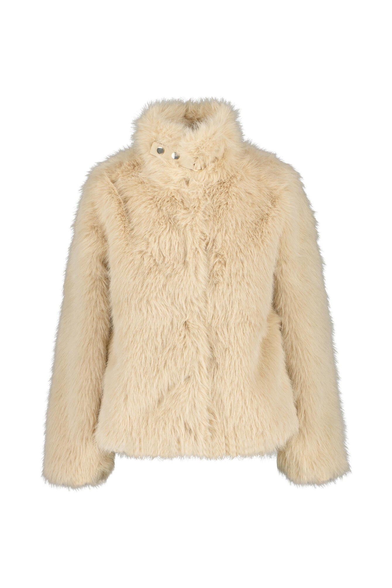 Übergangsjacke in Pelz-Optik - 5543 - Beige