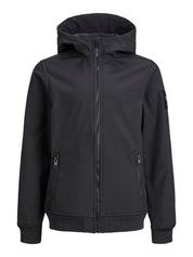 Softshelljacke mit Kapuze - Black - Schwarz