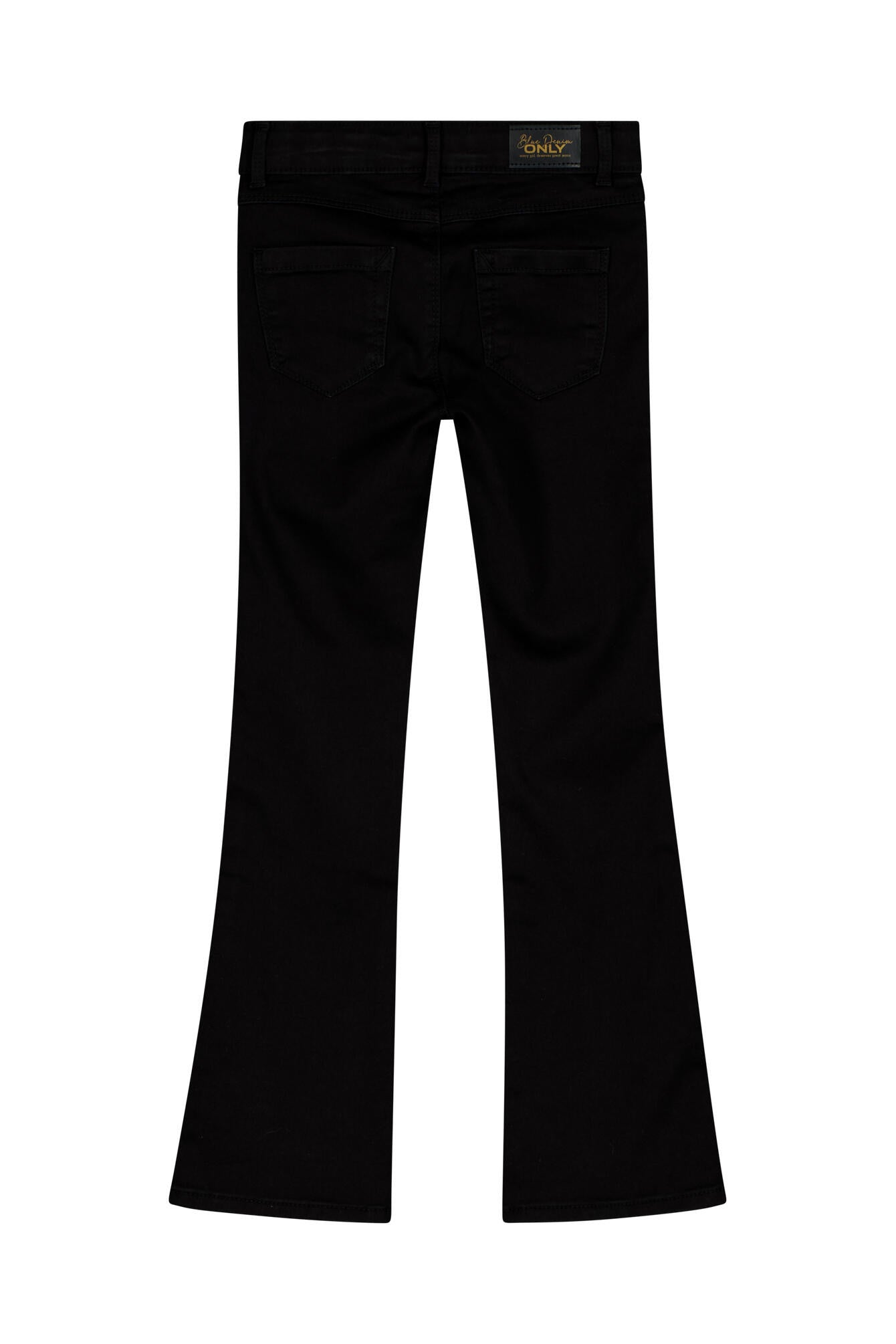 Jeans Flared Leg - Black Denim - Schwarz