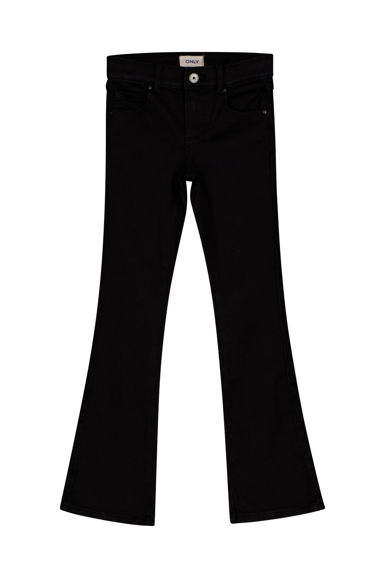 Jeans Flared Leg - Black Denim - Schwarz