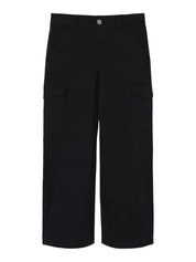 Cargohose Wide Leg - Black - Schwarz