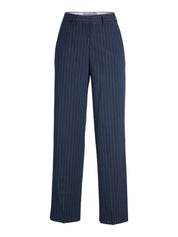 Hose Straight Leg - Navy Blazer/Pinstripe - Blau