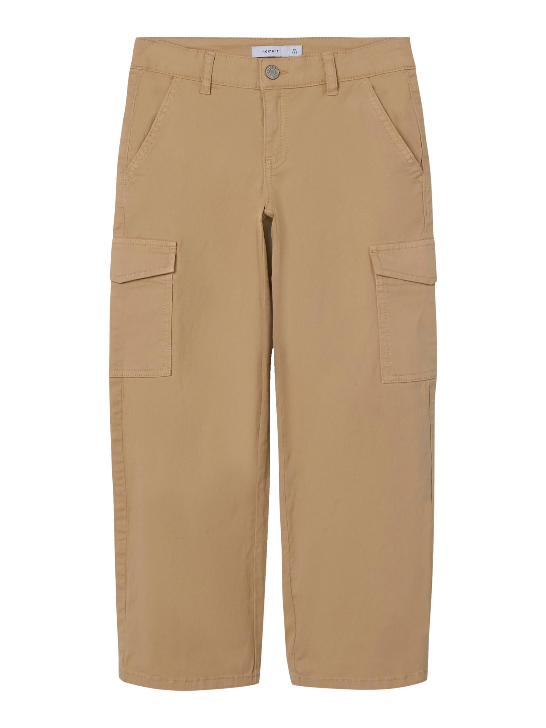 Cargo-Hose Wide Leg - Safari - Beige