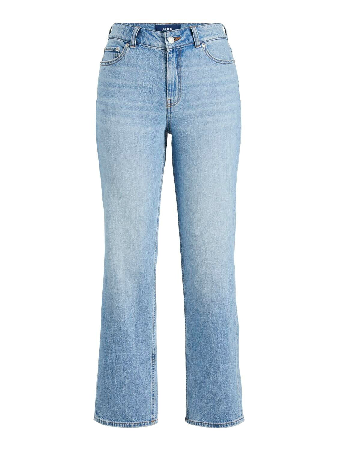 Jeans Straight Fit - Medium Blue Denim - Blau