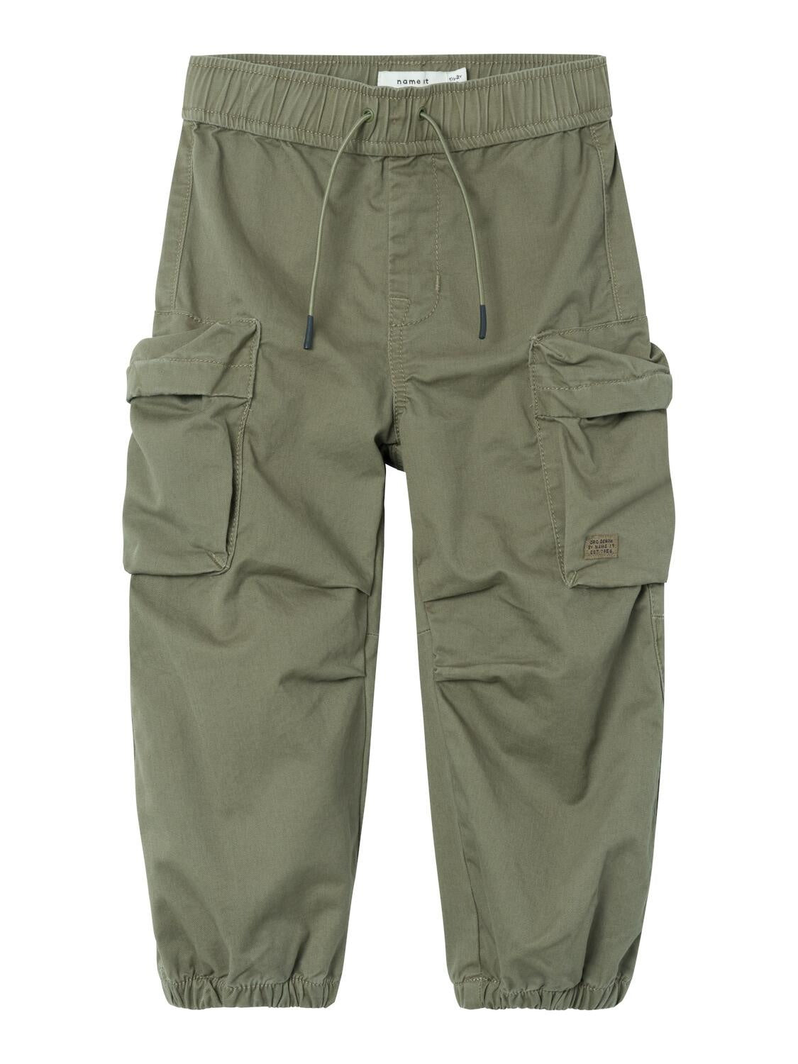 Cargohose aus Baumwolle - Dusty Olive - Grün