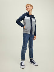 Bomberjacke in Blockfarben - Navy Blazer/ENSIGN BLUE/WHITE - Blau