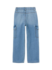 Wide Leg Jeans - Light Blue Denim - Blau