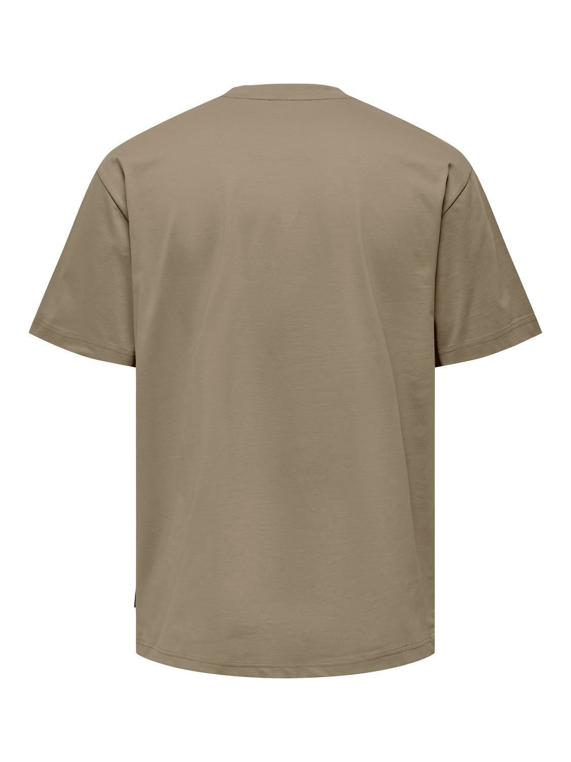 T-Shirt aus Bio-Baumwolle - Desert Taupe - Beige