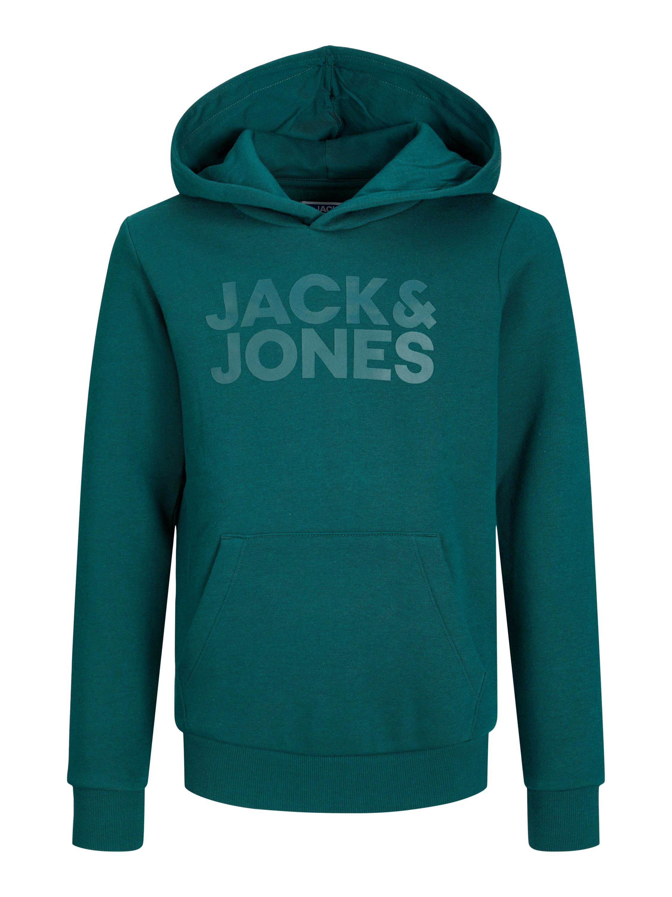 Hoodie - Deep Teal/Large Print/W. Deep - Grün