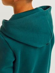 Hoodie - Deep Teal/Large Print/W. Deep - Grün