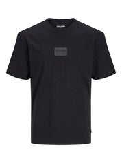 T-Shirt mit Logoprint - Black/JACK&JONES - Schwarz