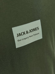 T-Shirt mit Logoprint - Kombu Green/JACK&JONES - Grün