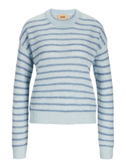 Gestreifter Strickpullover - Skyway//Coronet Blue - Blau