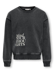 Sweatshirt mit Print - Black/Reality - Schwarz