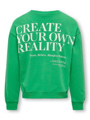 Sweatshirt mit Print - Green Bee/Creative - Grün