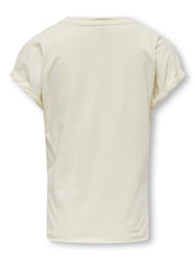 T-Shirt mit Print - Birch/Amore/Leo - Beige