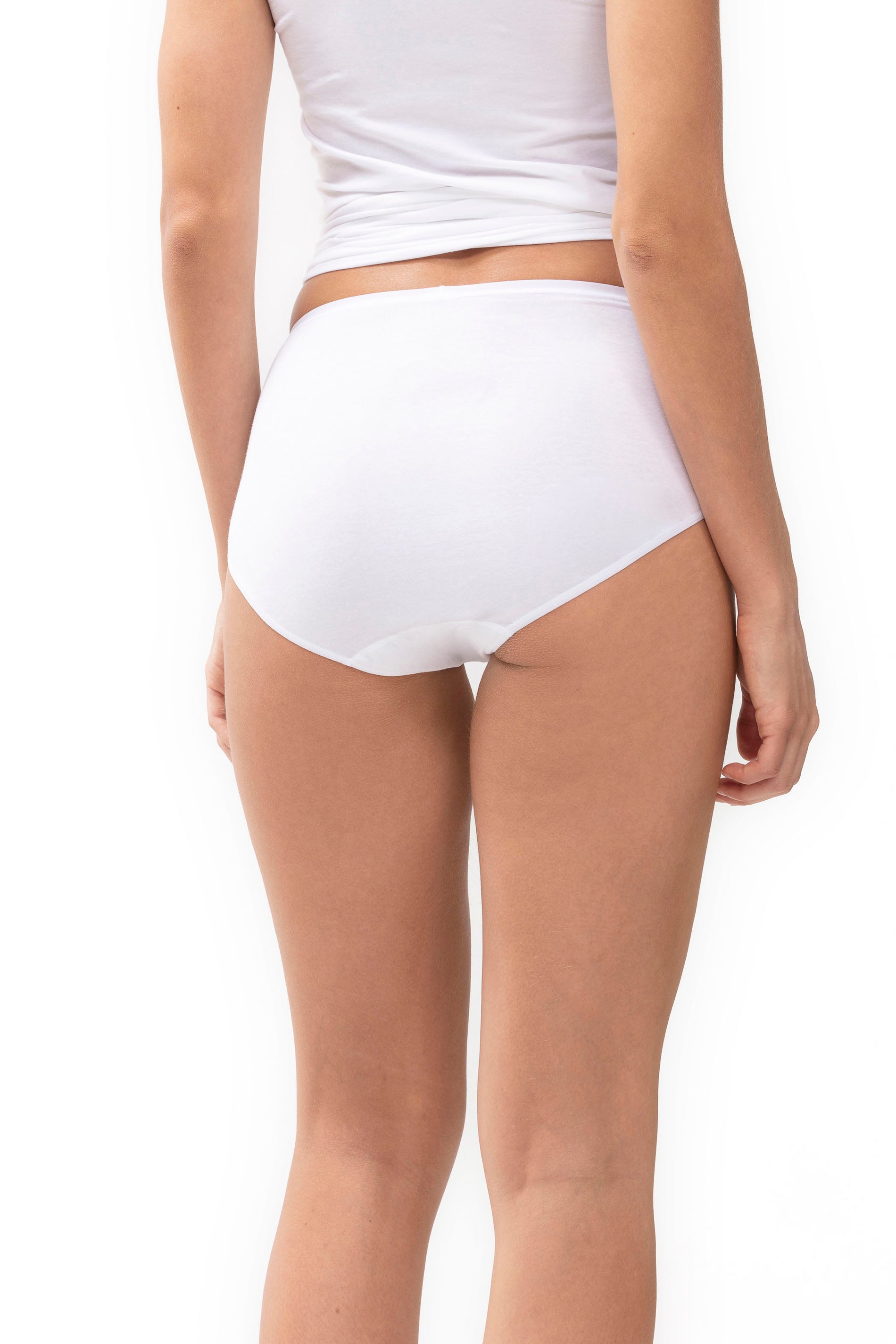 Taillen-Slip Serie Superfine Organic - 1-weiss - Weiß