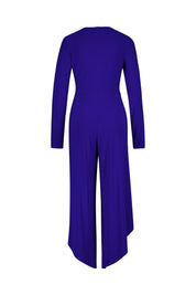 Jumpsuit in Wickel-Optik - 2922 - Blau