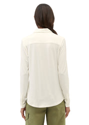 Bluse aus Jersey - 108-off white - Weiß | Creme