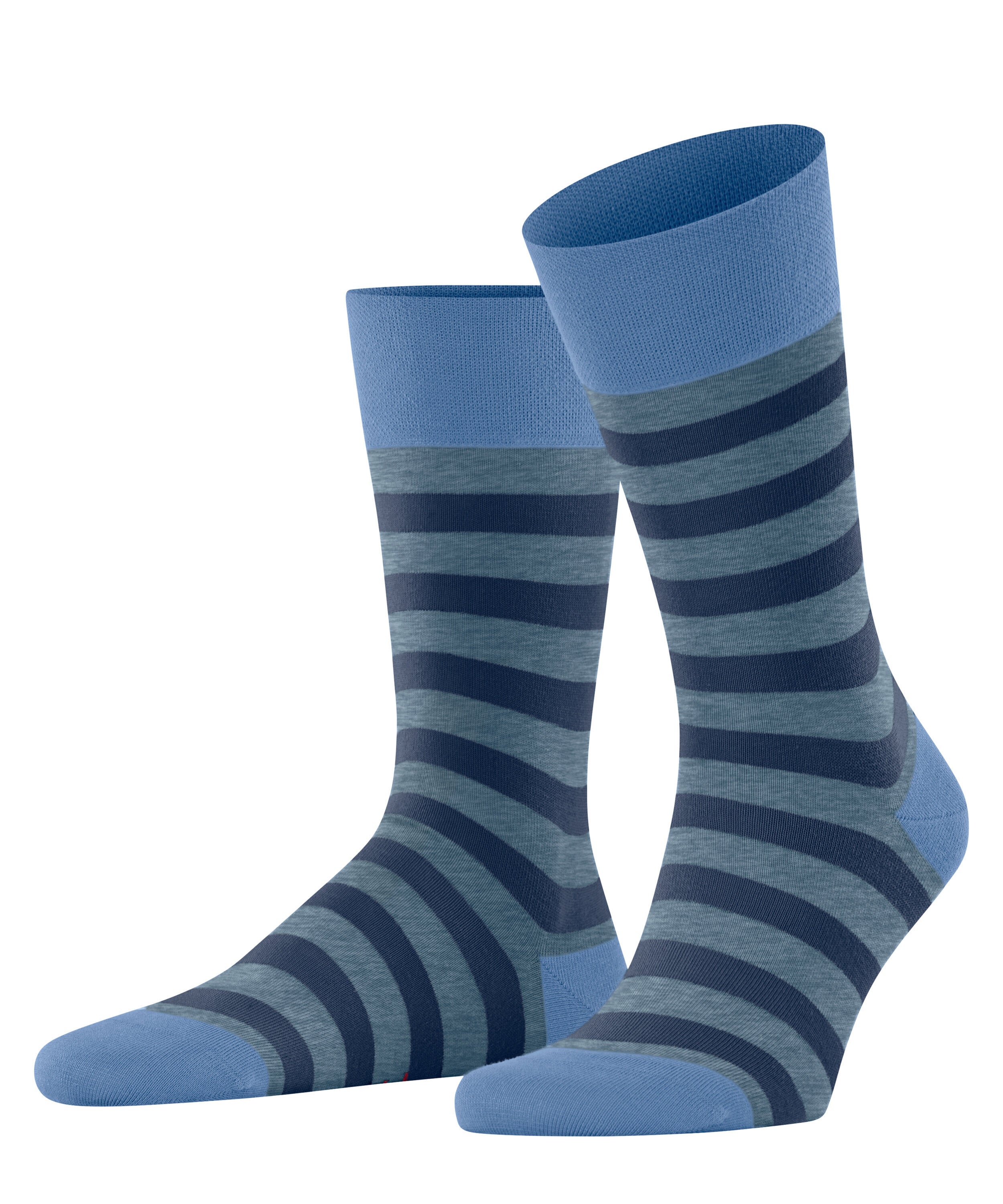 Gestreifte Socken aus Baumwolle - 6324 bonnieblue - Blau