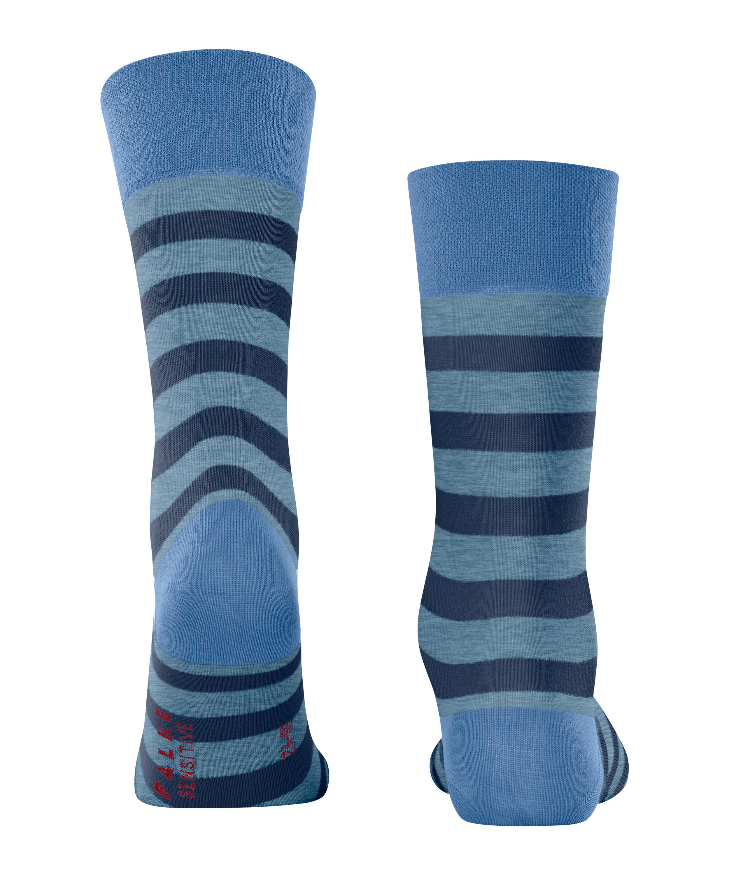 Gestreifte Socken aus Baumwolle - 6324 bonnieblue - Blau