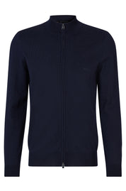 Wollpullover mit Zip - 404-Dark Blue - Blau