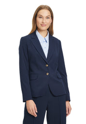 Taillierter Blazer mit Pattentaschen