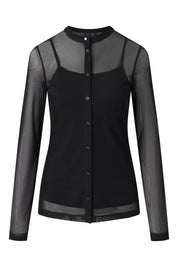 Bluse mit integriertem Top - 001-Black - Schwarz