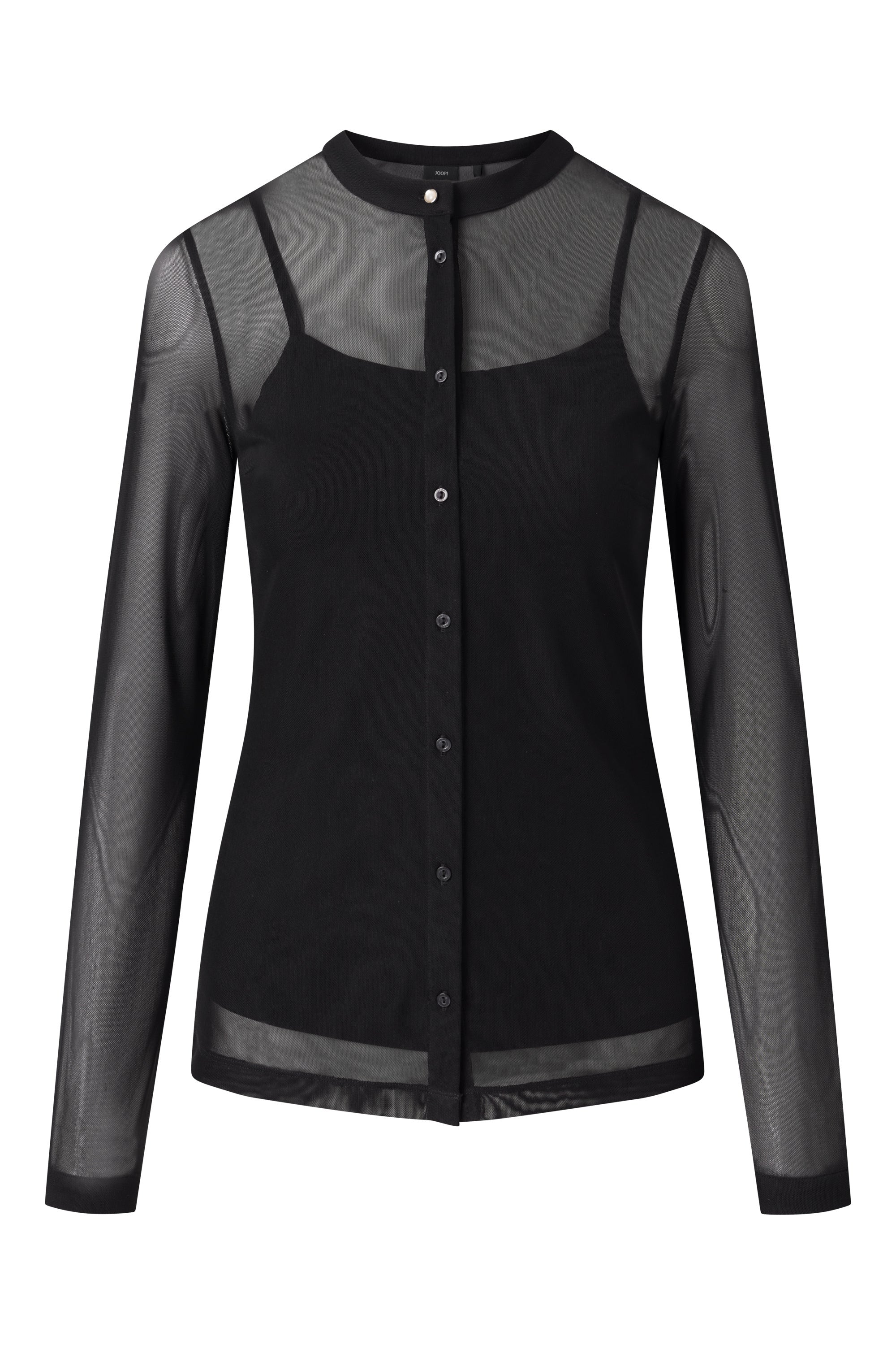 Bluse mit integriertem Top - 001-Black - Schwarz