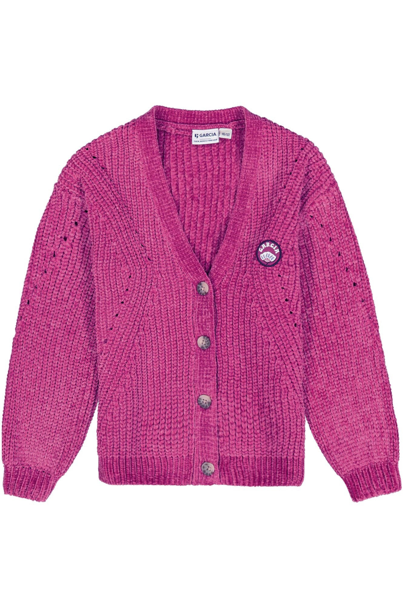 Weiche Strickjacke - 4584 - Pink