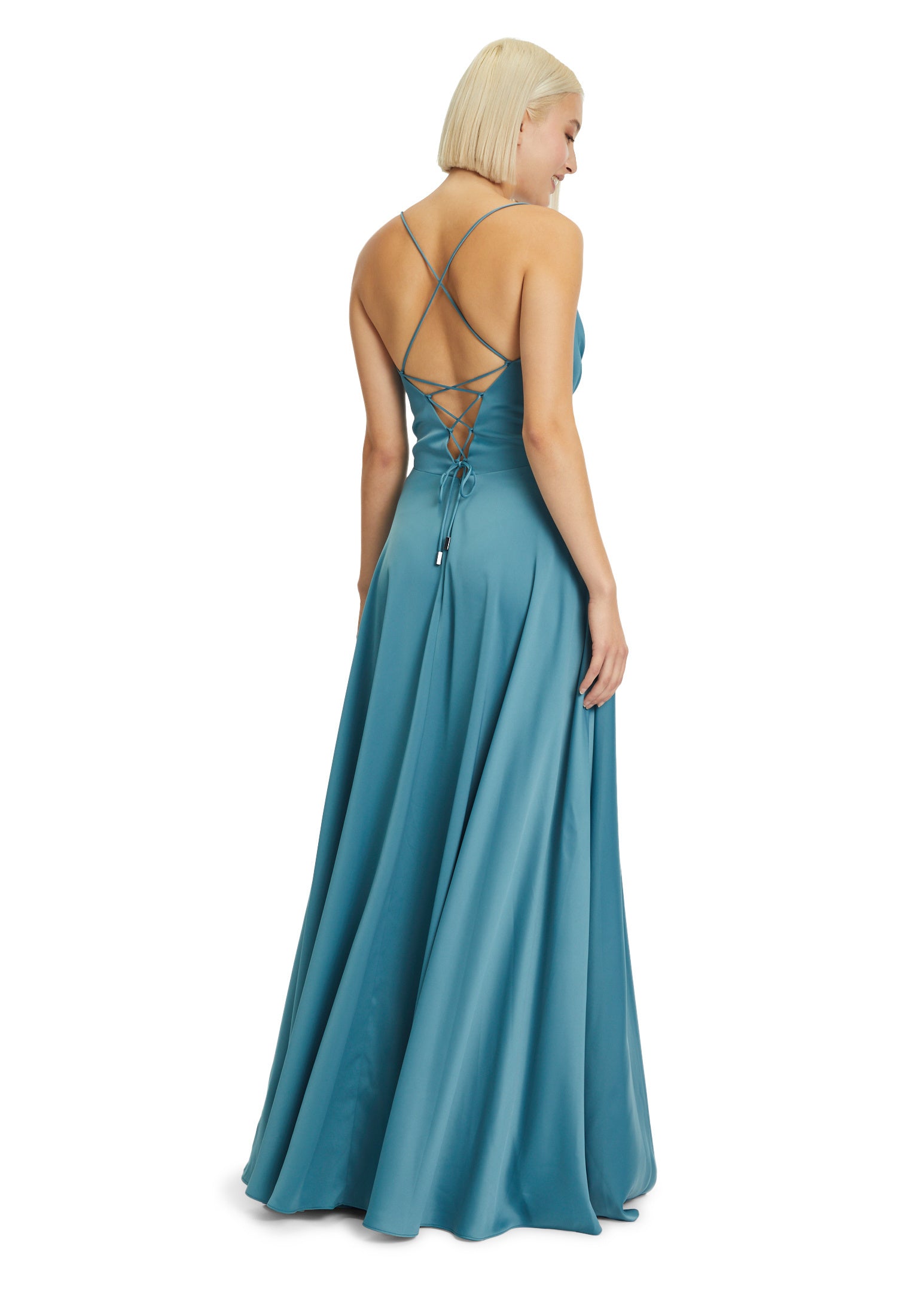 Abendkleid - 8491-Smoky Teal - Grün