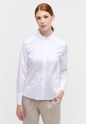 Bluse mit Stehkragen - 00-weiss - Weiß