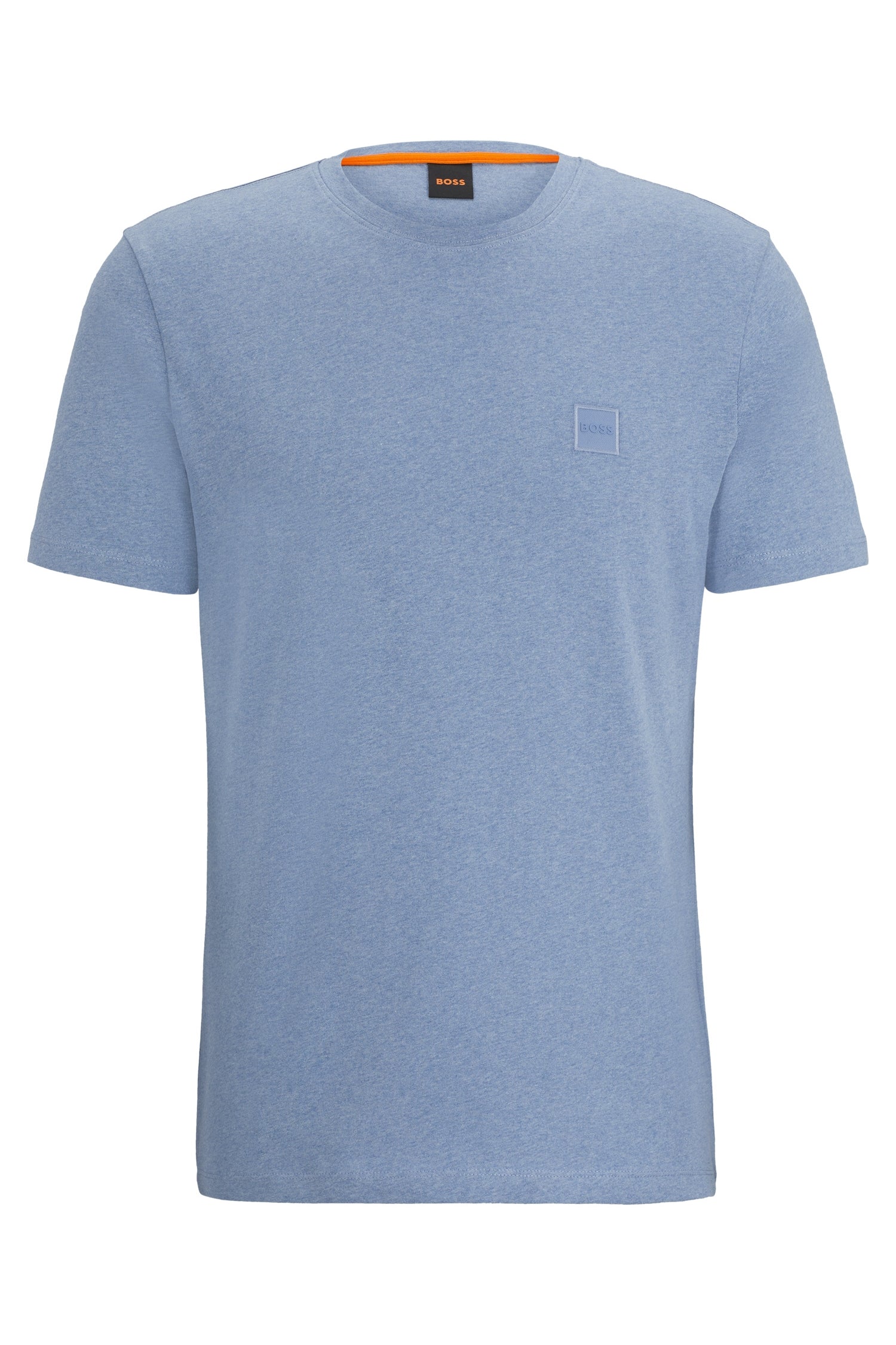 T-Shirt aus Baumwolle - 485-Open Blue - Blau