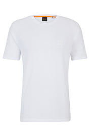 T-Shirt aus Baumwolle - 100-White - Weiß