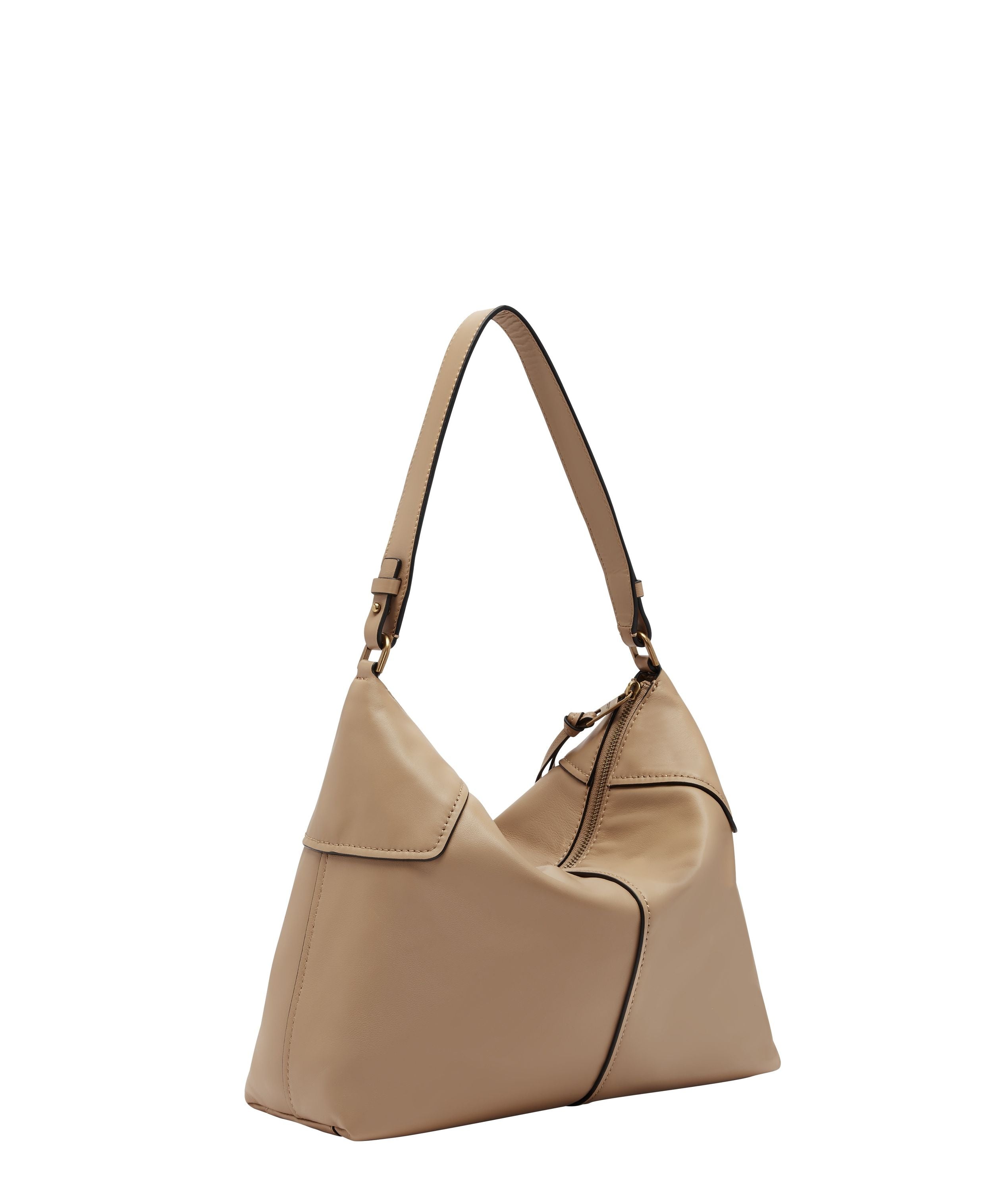 Schultertasche Mila Hobo M - 8450-BROWN - Braun