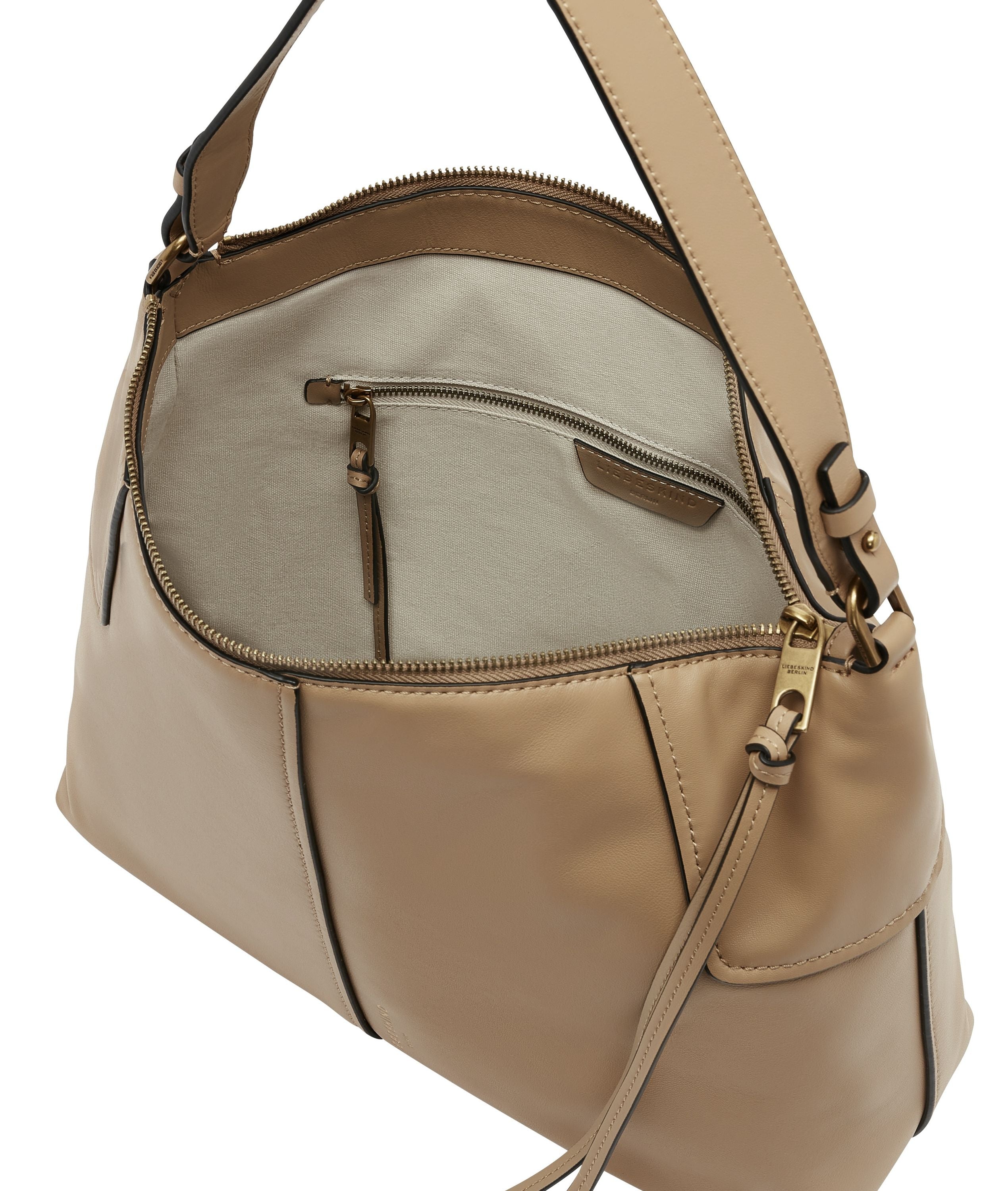 Schultertasche Mila Hobo M - 8450-BROWN - Braun