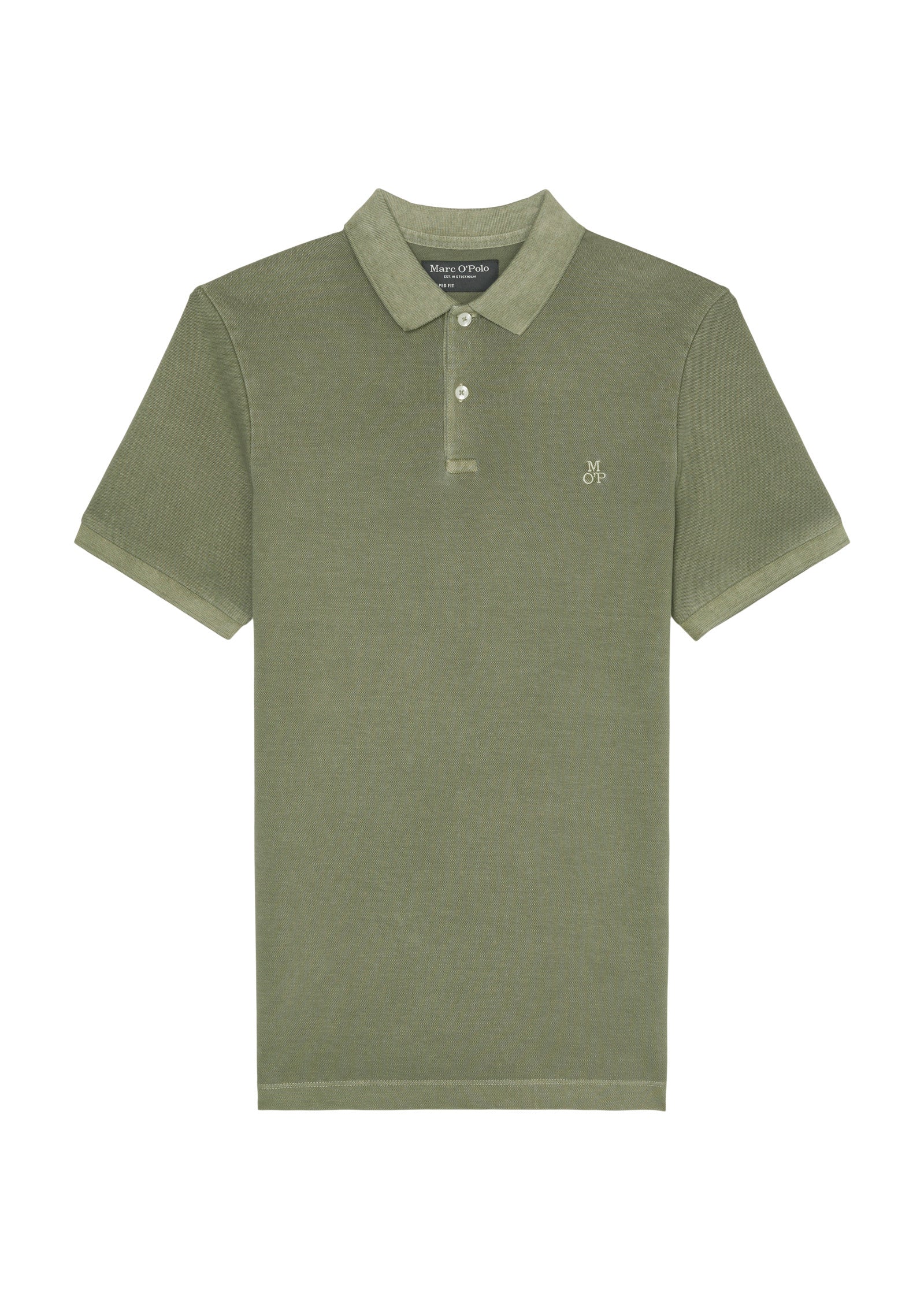 Poloshirt mit Logostick - 465-olive - Khaki