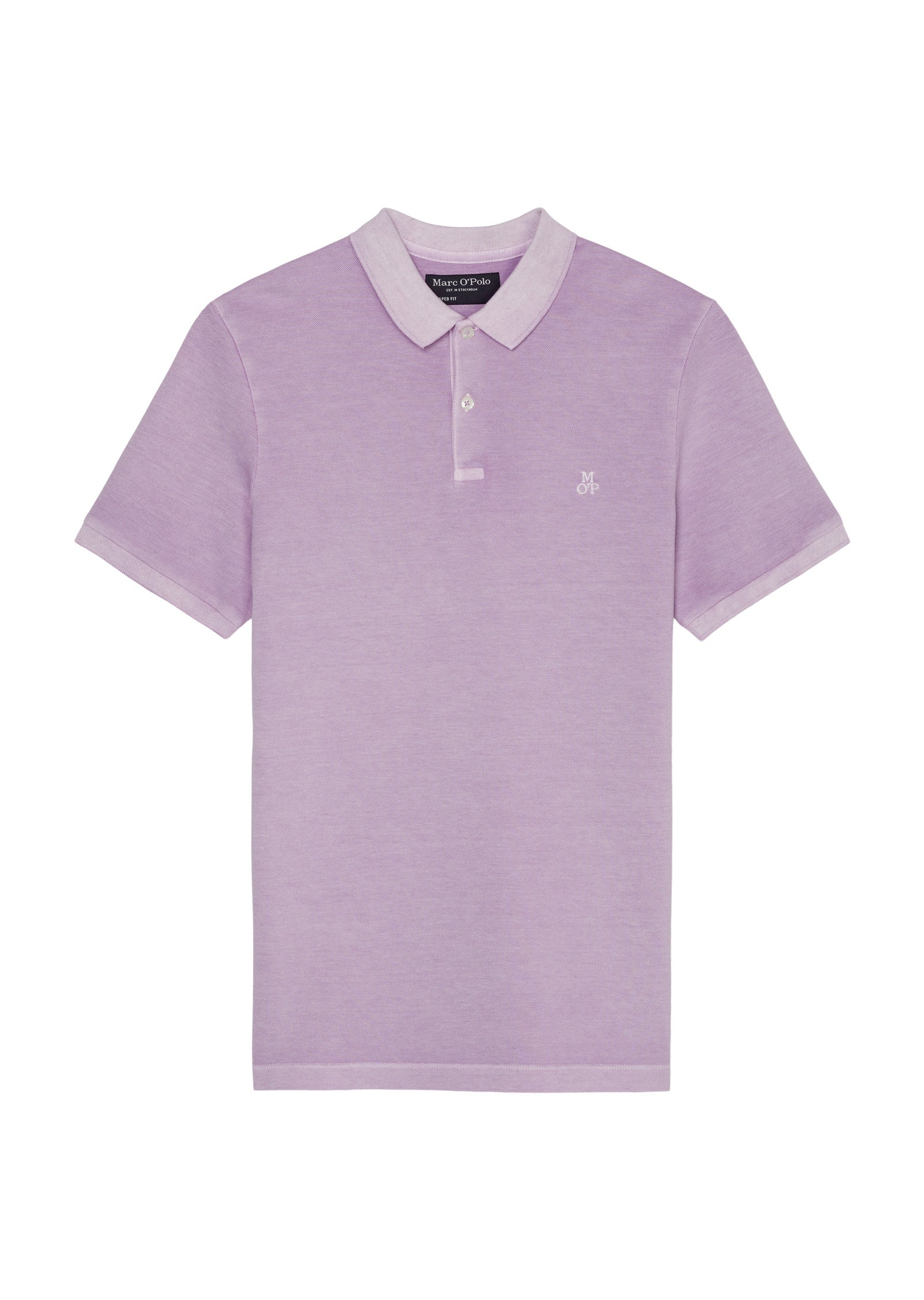 Poloshirt mit Logostick - 627-lilac lust - Violett