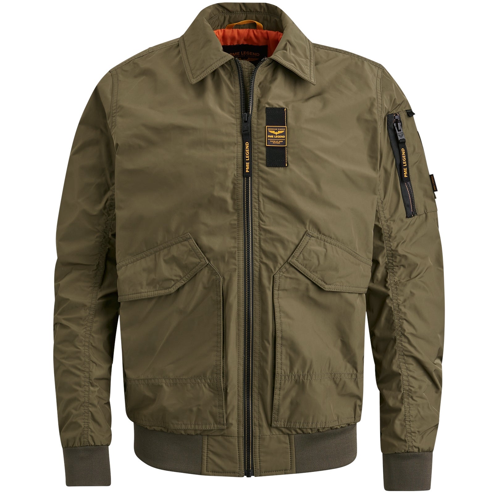 Bomberjacke mit aufliegendem Kragen - 8034-Capers - Khaki