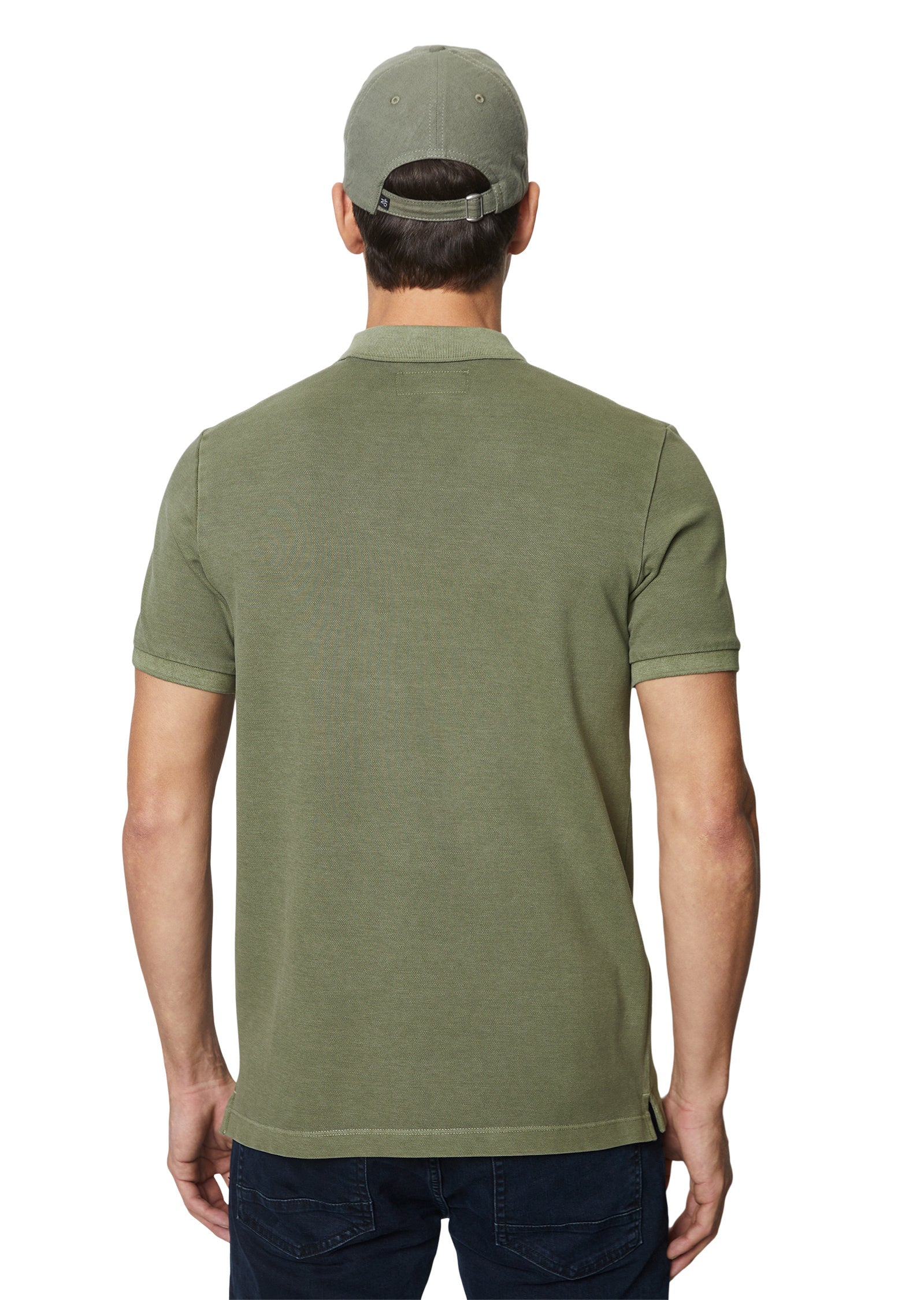 Poloshirt mit Logostick - 465-olive - Khaki