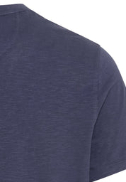 T-Shirt mit Henleykragen - 47-Night Blue - Blau