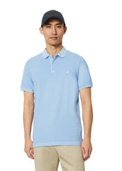 Poloshirt mit Logostick - 826-homestead blue - Blau