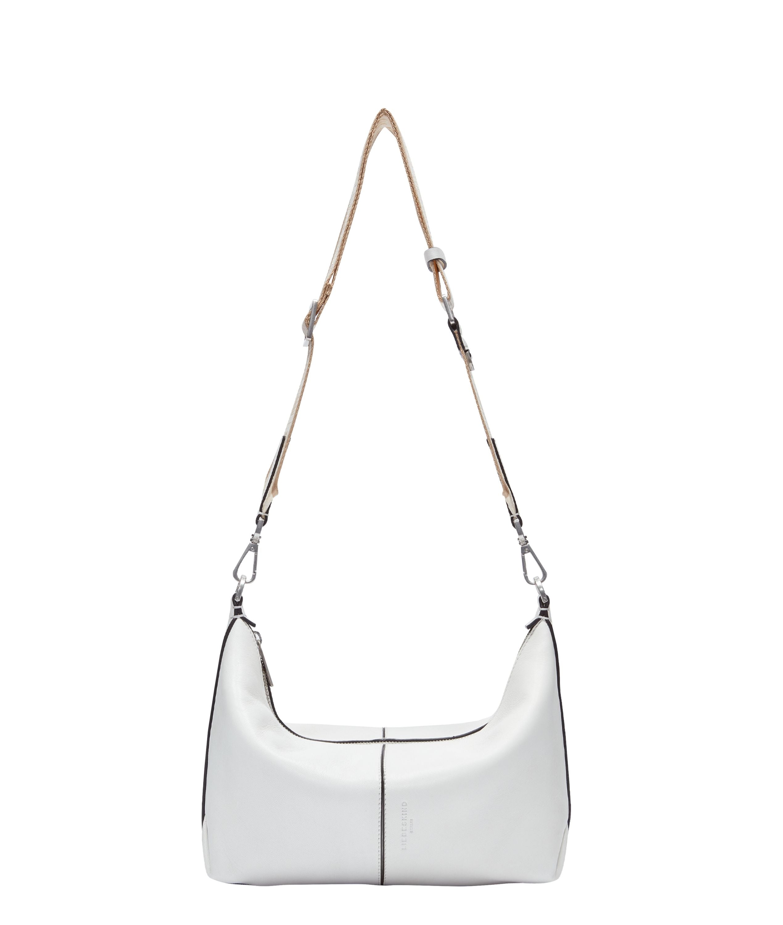 Schultertasche Paris Hobo S - 0100-WHITE - Weiß | Beige