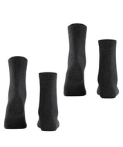 2er-Pack Socken - 3080 anthra.mel - Grau