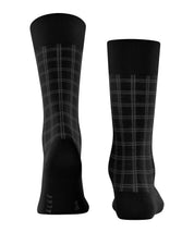 Karierte Socken aus Baumwolle - 3000 black - Schwarz