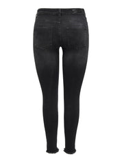 Jeans Skinny Fit - Black Denim - Schwarz